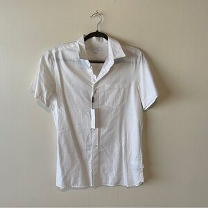 Calvin Klein White Casual Button Down Shirt